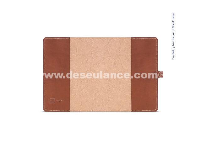 142/25173 - 09 PÇ CAPA DE CADERNO WP DE COURO CARAMELO. (CÓD. 881781)