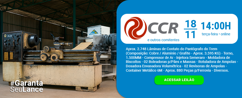 Leilão de torno, rotuladora de ampolas  moldadora de biscoito  & Muito mais