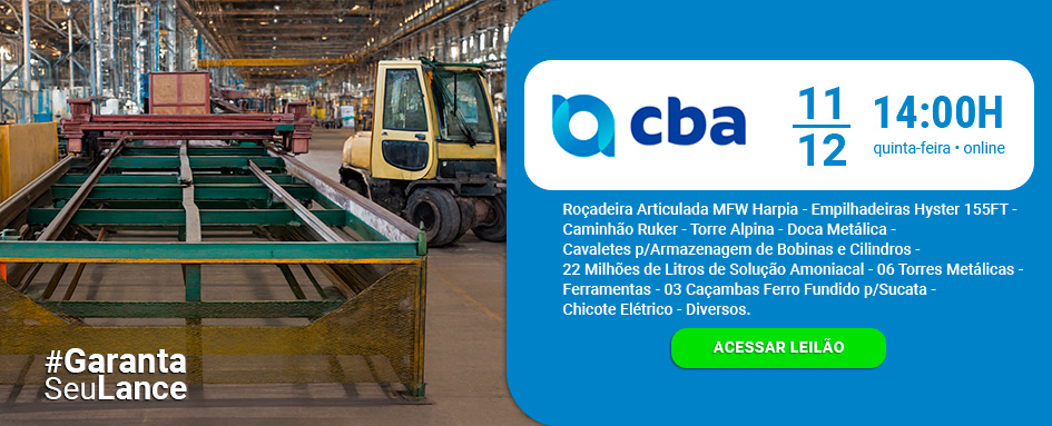 Leilão de Roçadeira Articulada, Serra para Corte de Telhas e muito mais
