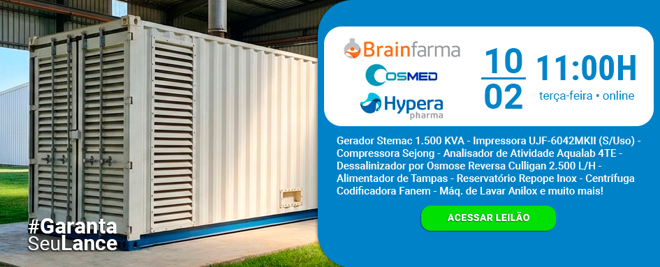 Leilão de gerador 1500 KVA