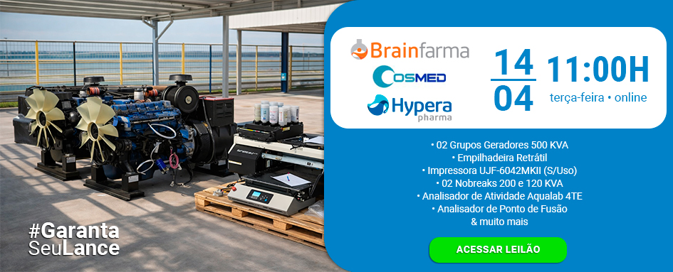 Leilão de geradores, impressora, espectrometro & muito mais