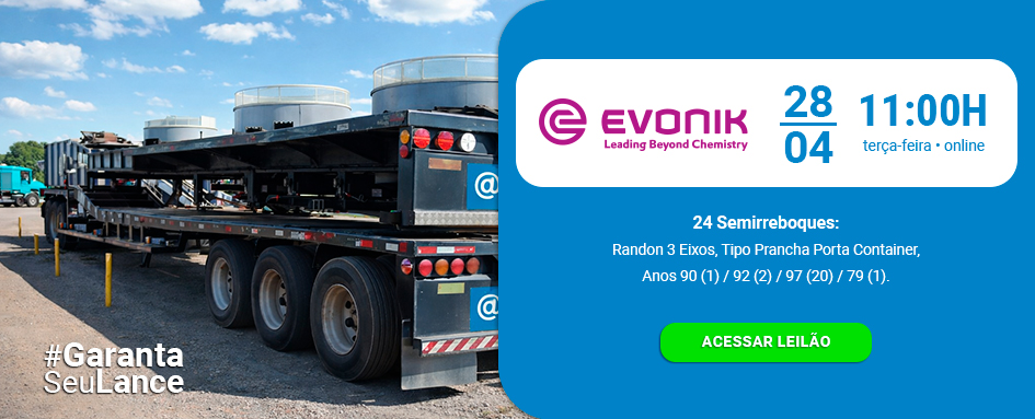 Leilão de 24 Semirreboques Randon 3 Eixos