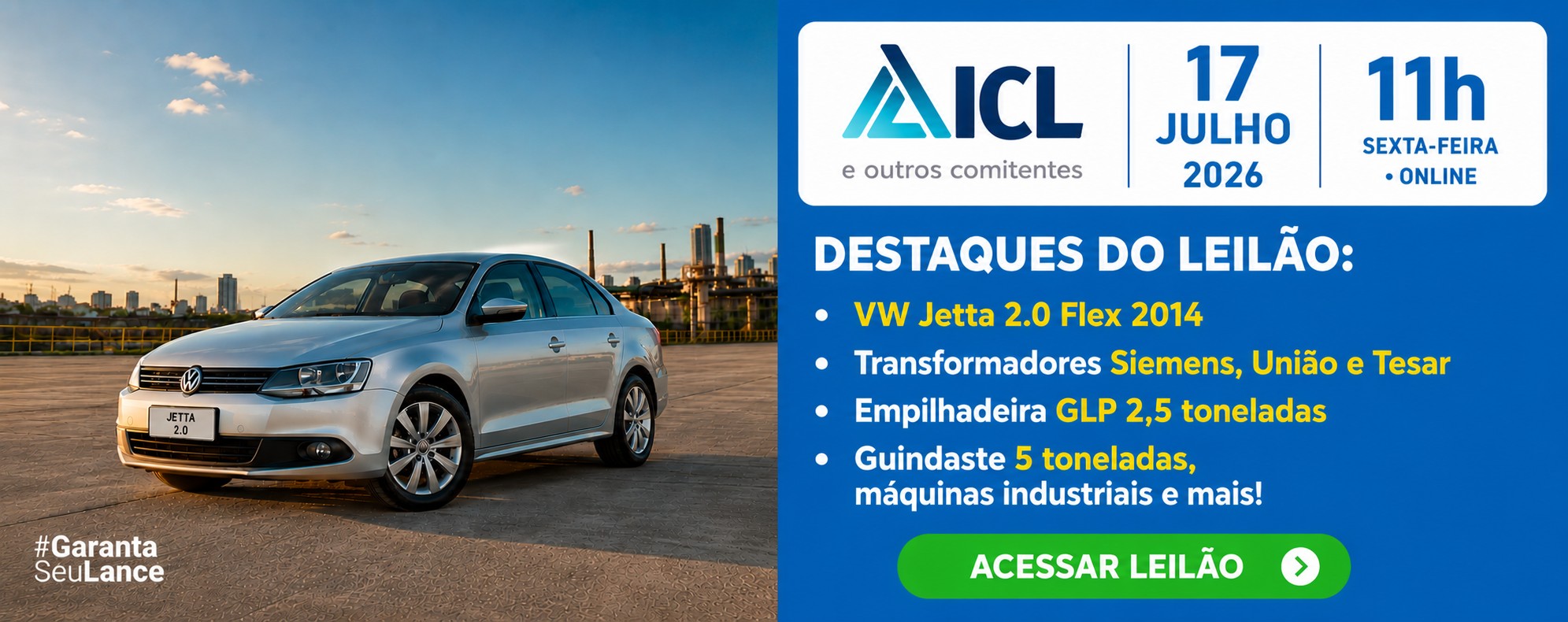 Leilão de veículo, máquinas e equipamentos industriais | DeSeuLance