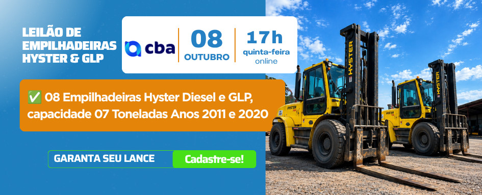LEILÃO DE EMPILHADEIRAS HYSTER E GLP | DeSeuLance